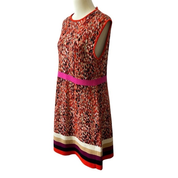 MISSONI SLEEVELESS WOOL BLD KNIT DRESS M ORANGE LABEL 2015 SEASON DESIGNER BOLD - Picture 4 of 13